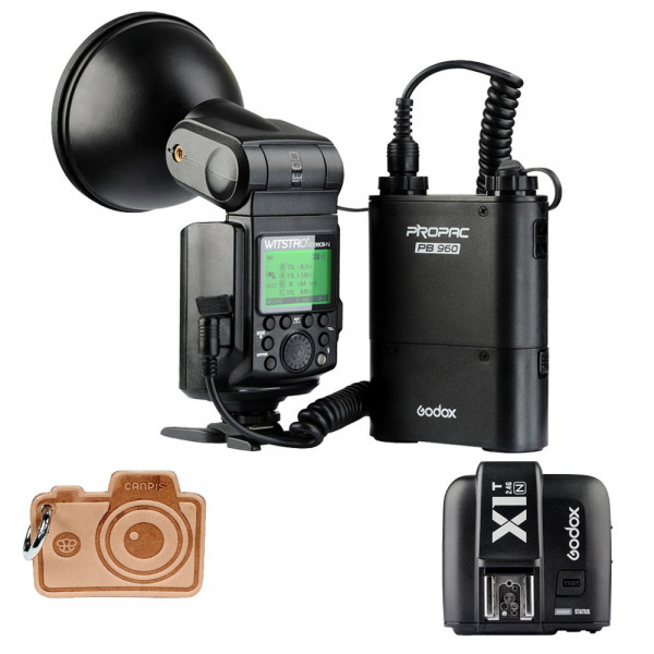 Godox WITSTRO ad360ii TTL 360 W GN80 Leistungsstark 2.4 G Wireless X-System Speedlite Flash Light + 4500 mAh PB960 Lithium Batterie mit x1 TTL Transmitterfor Canon Nikon Kamera-310